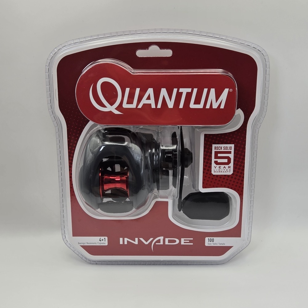 Quantum Invade INV100S Right Hand Baitcasting Fishing Reel 6.1:1 New Sealed